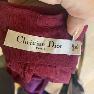 Christian Dior Maroon dress